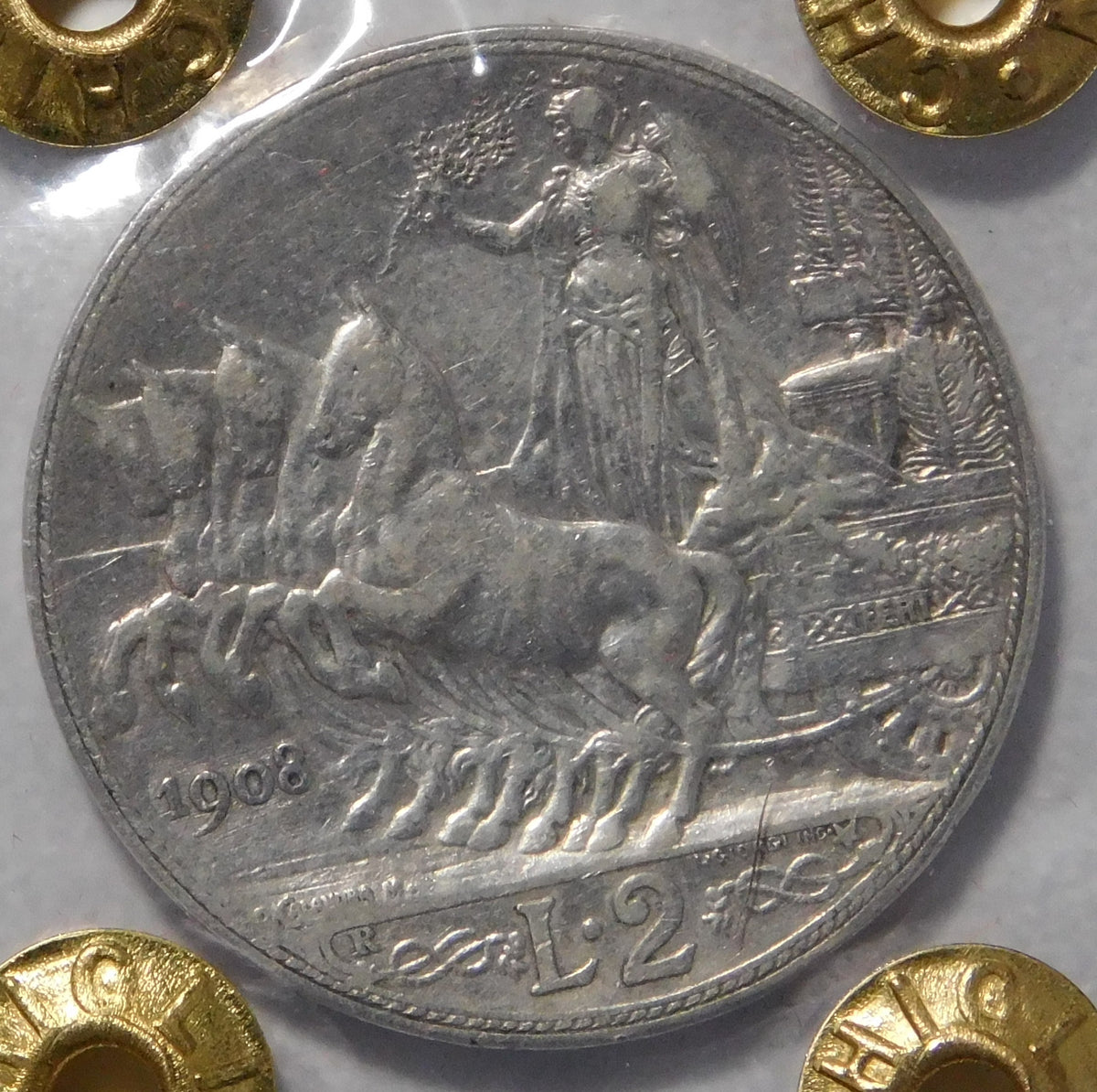 2 lire 1908