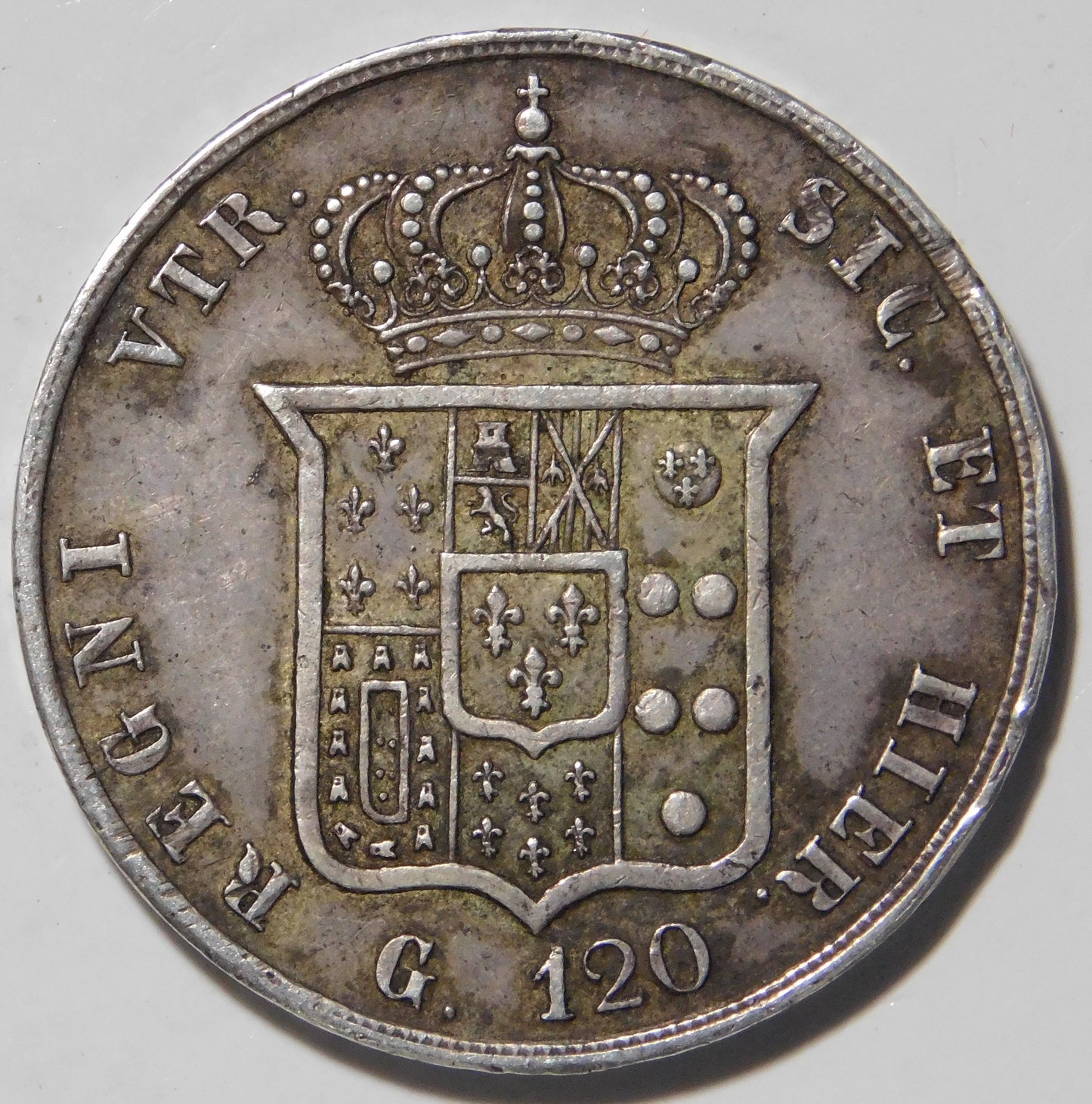 120 Grana 1857 Aquile Rovesciate