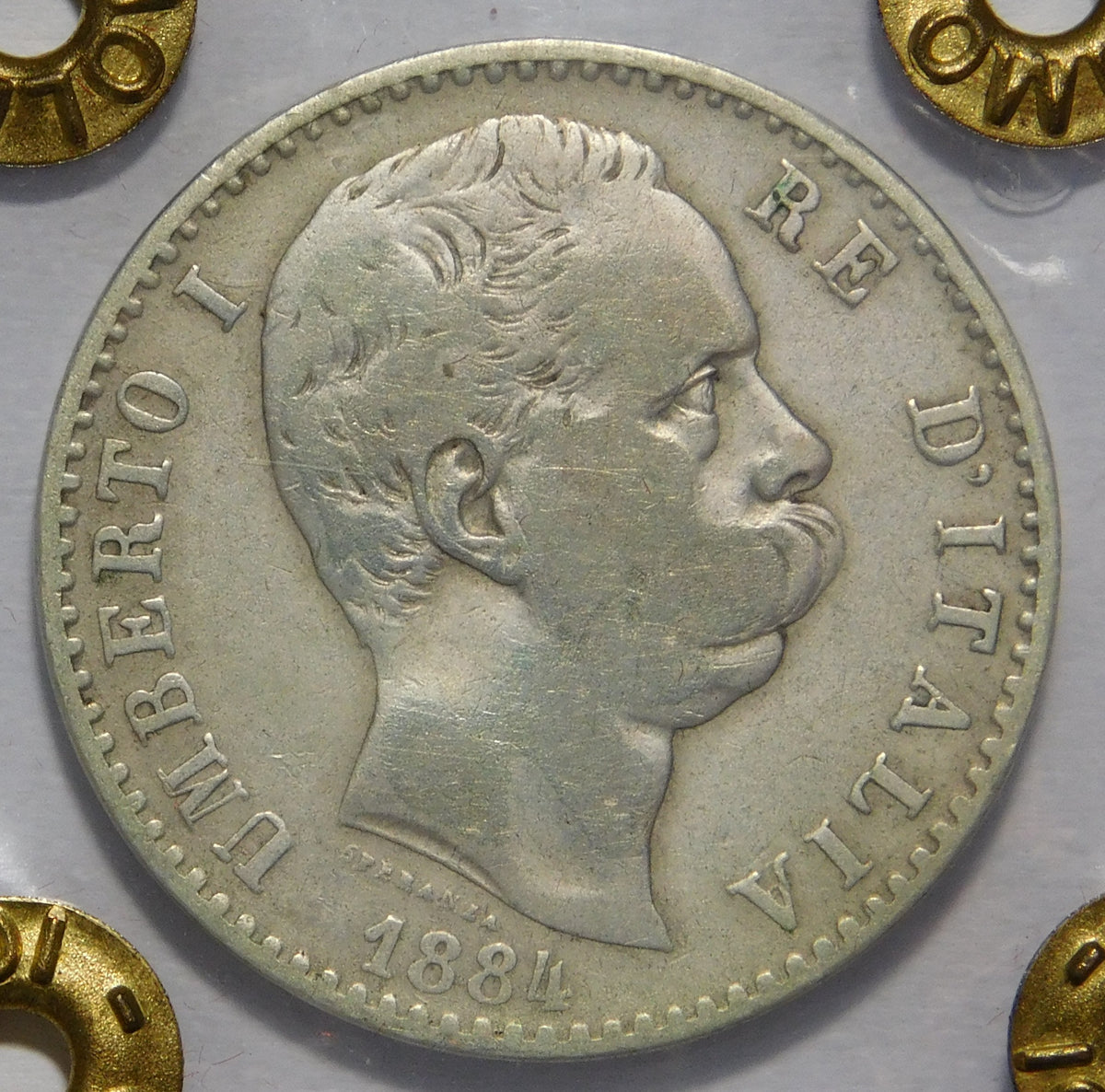 2 lire 1884