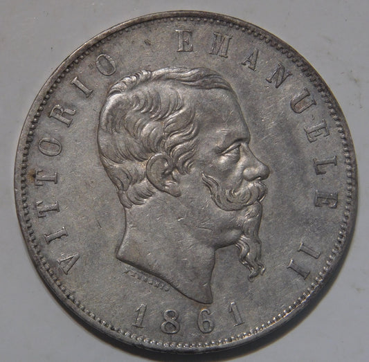 5 LIRE 1861 Torino