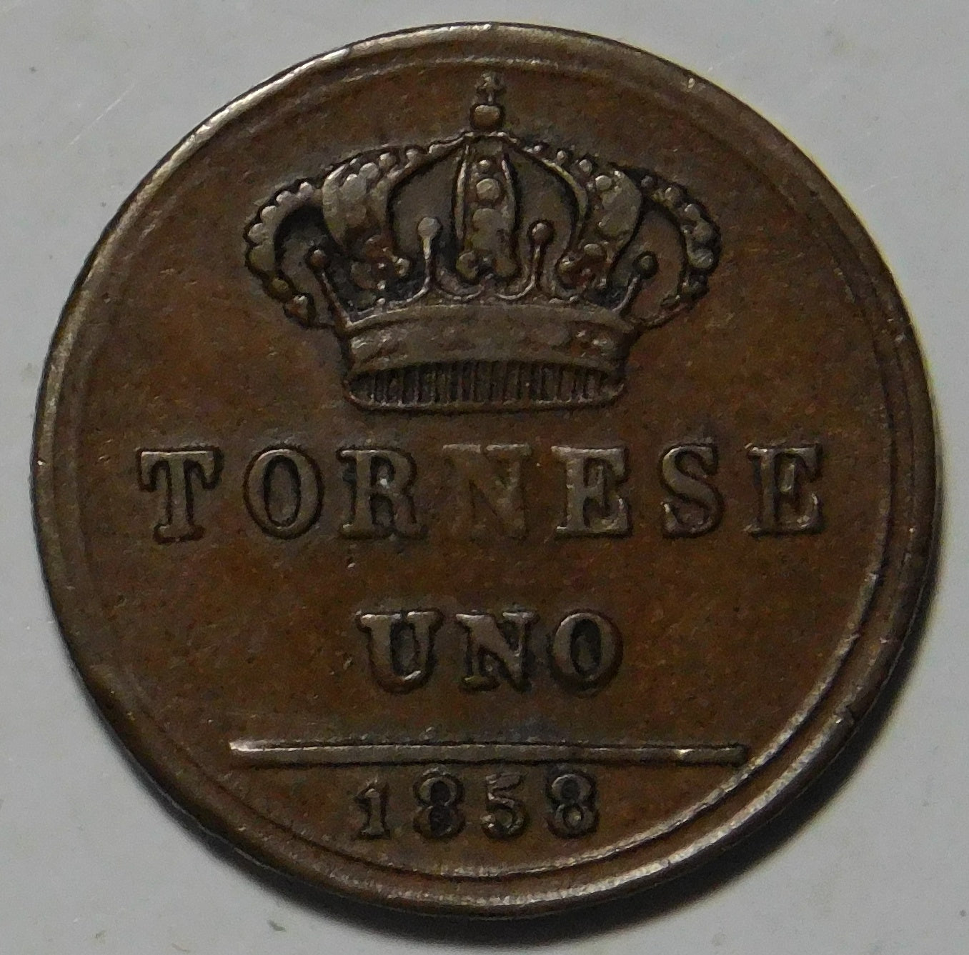 Tornese Uno 1858