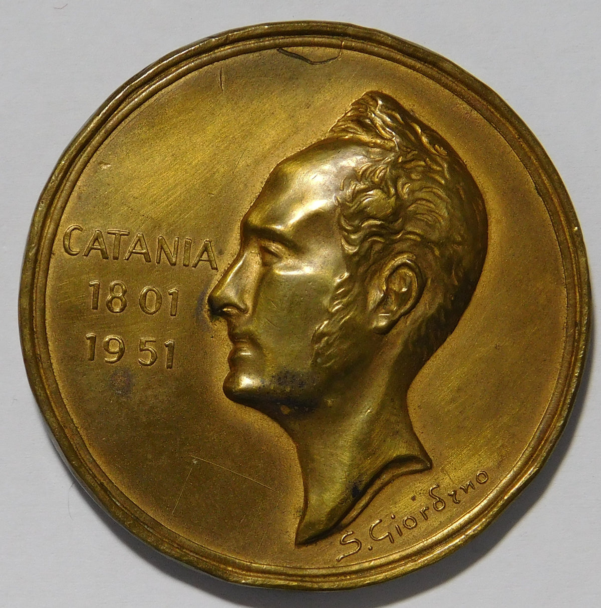150° della nascita Vincenzo Bellini 1951 Medaglia
