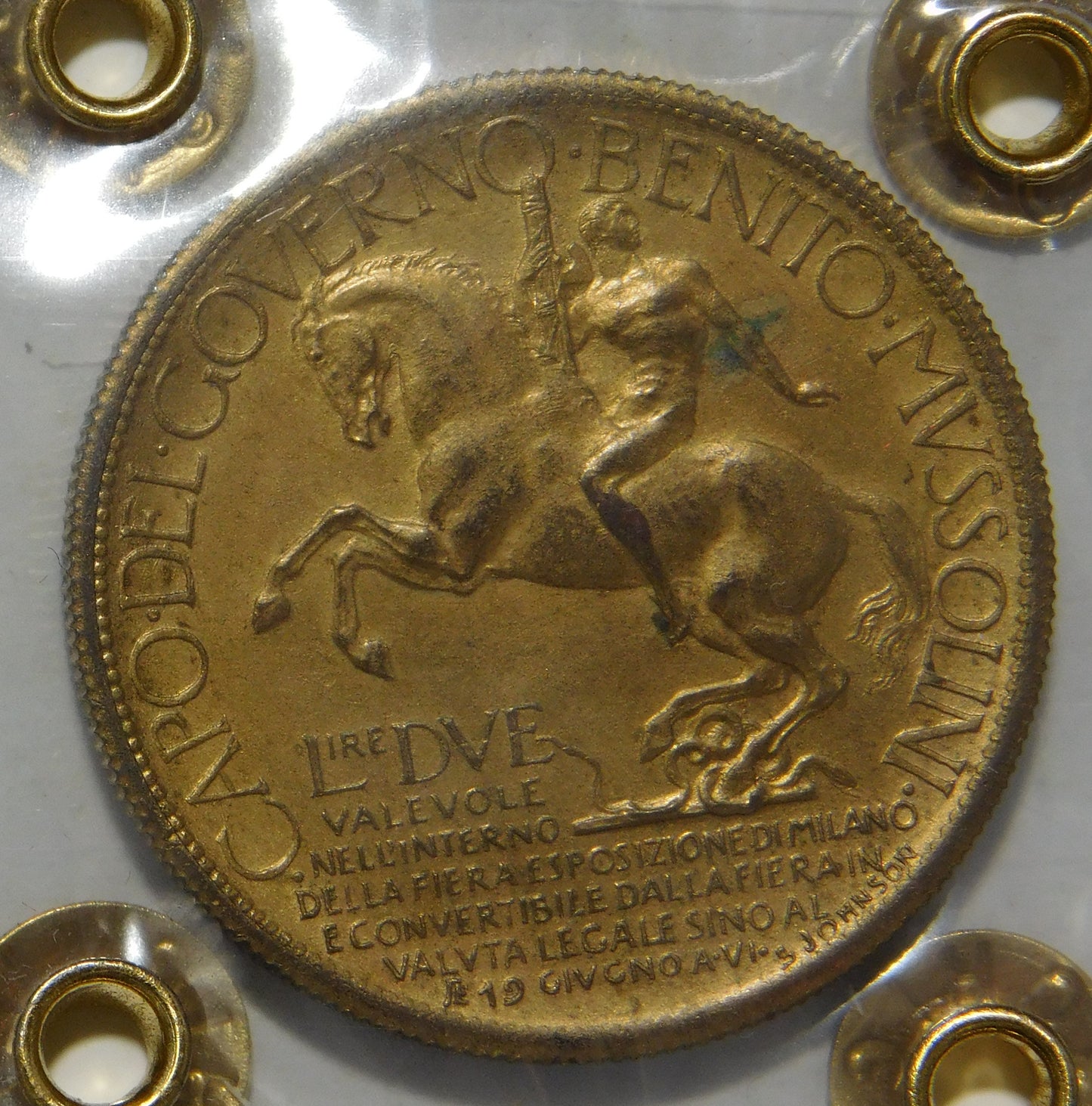 Buono da 2 lire 1928 Fiera di Milano