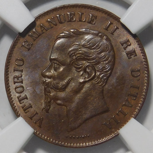 5 centesimi 1861 Milano
