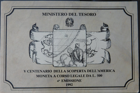 500 lire 1992