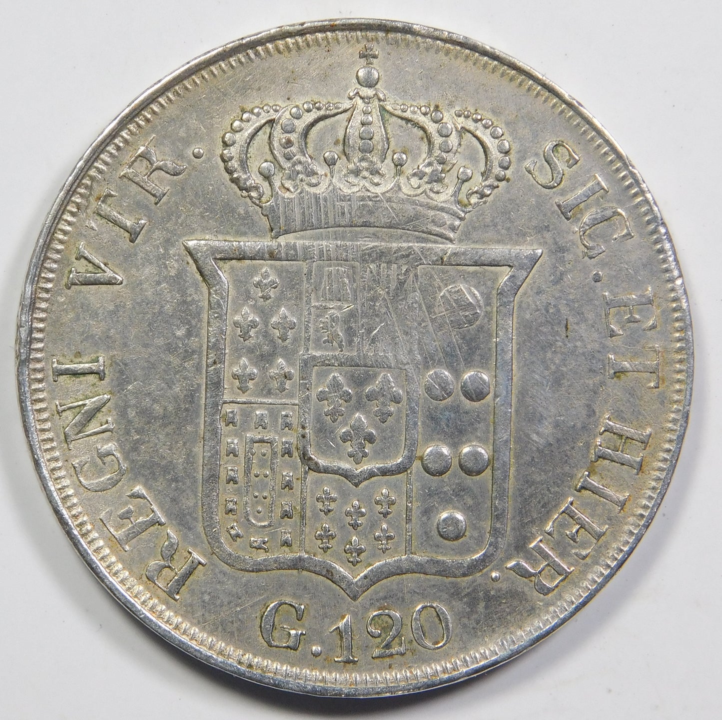 10I20XXIV - Regno delle Due Sicilie  Ferdinando II  120 Grana 1836