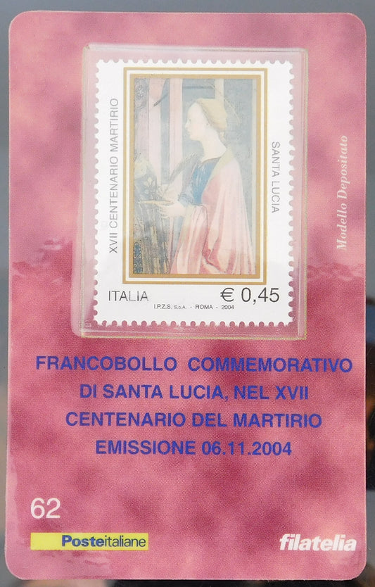 Tessera filatelica Santa Lucia 2004