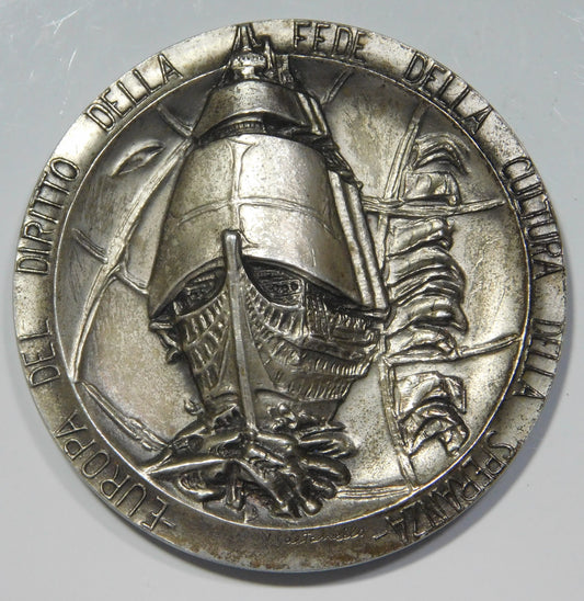 Medaglia 21 Aprile 1973 a ricordo Roma e Europa
