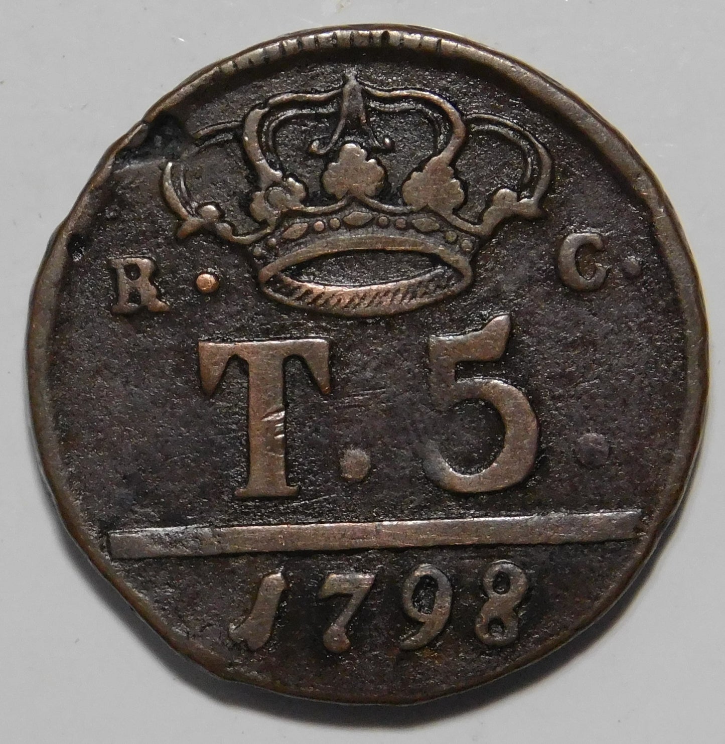 5 tornesi 1798