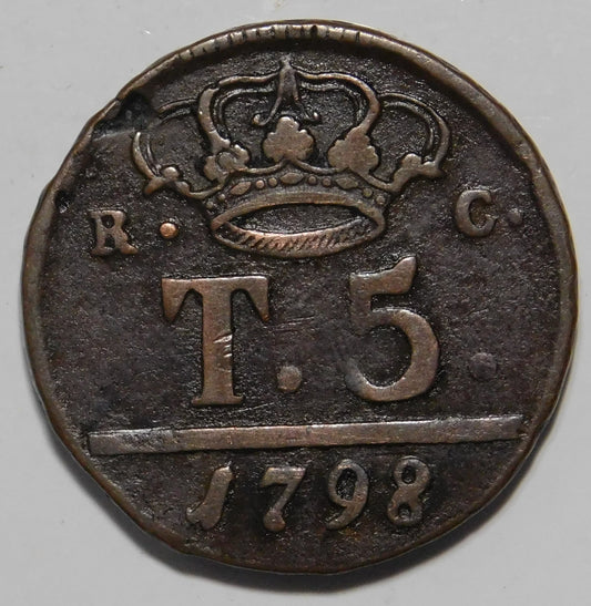 5 tornesi 1798