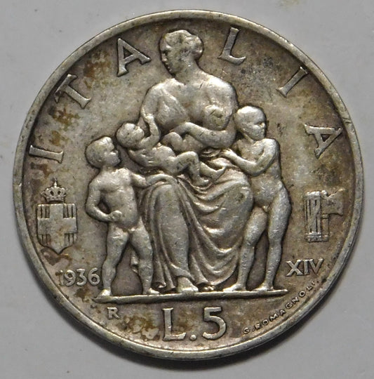 5 lire 1936