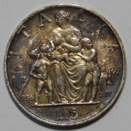 5 lire 1936