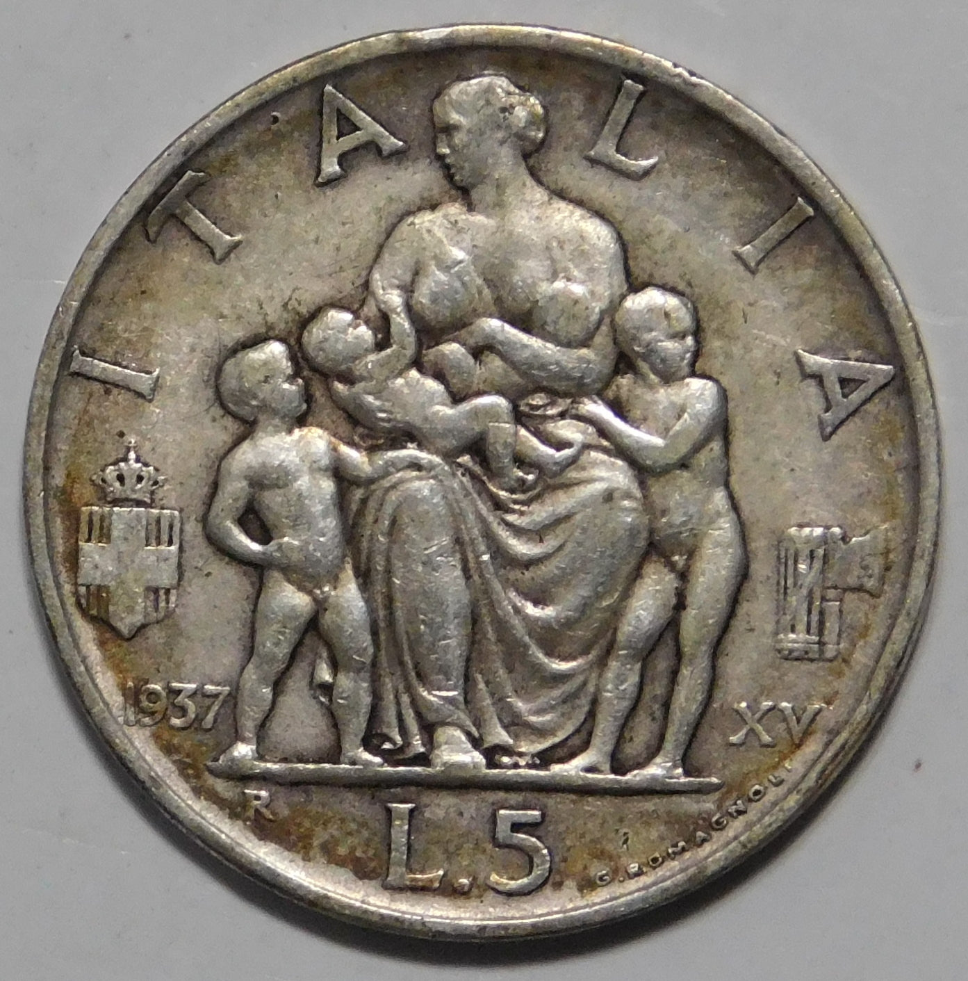 5 lire 1937