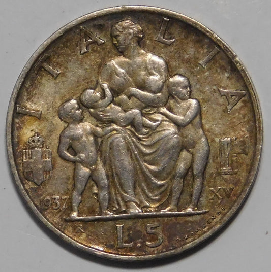 5 Lire 1937