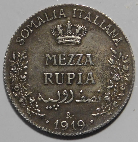 Mezza Rupia 1919