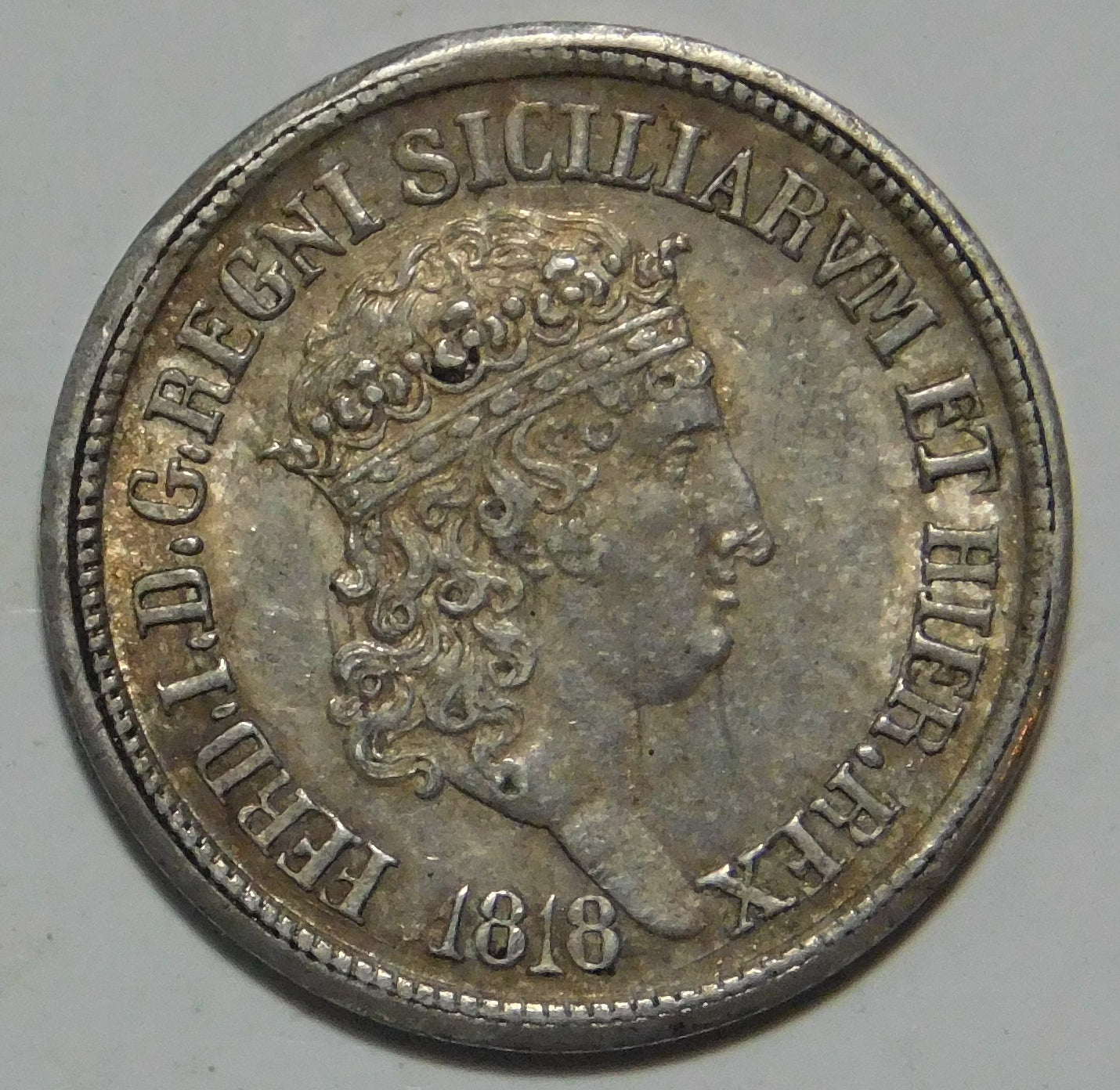 Carlino da 10 grana 1818