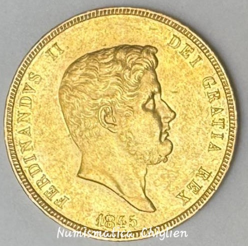Regno delle due Sicilie  Ferdinando II  30 Ducati 1845  R2