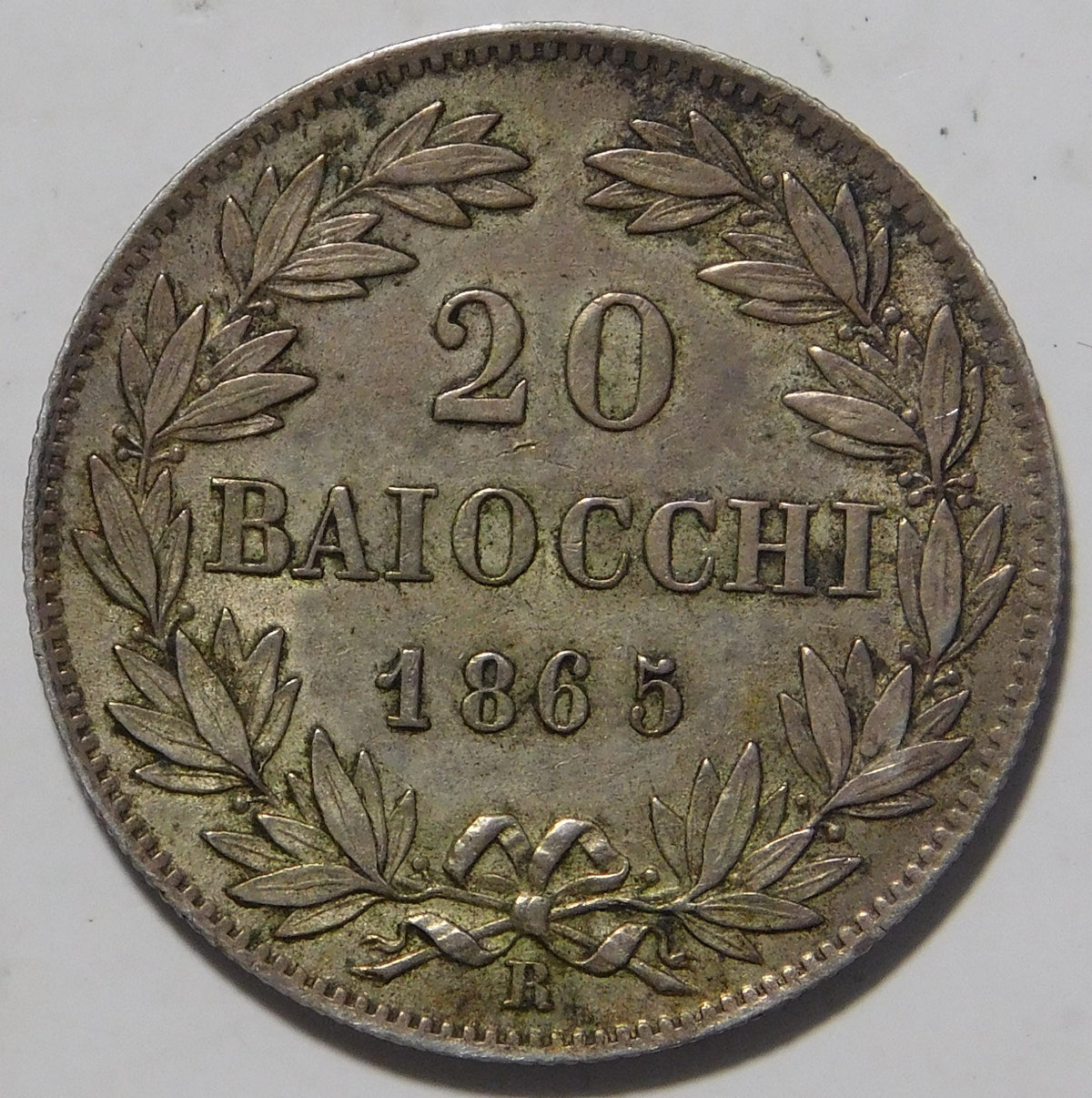 20 baiocchi 1865 Roma